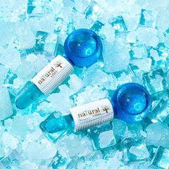 Natural Vibes Ice Globes Facial Tool with FREE Gold Beauty Elixir Oil & Vitamin C Serum