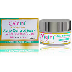 Vigini 30% Actives Anti Acne Foaming Toning Cleansing Wash 150ml & 45% Actives Marine Algae Clay Face Mask 50g