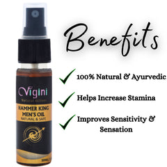 Vigini 100% Natural Actives Hammer King Men's Lubricant Oil 30ml
