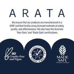 Arata Natural Styling & Hold Hair Cream | All-Natural, Vegan & Cruelty-Free | Styling & Hair Growth Formula 50g