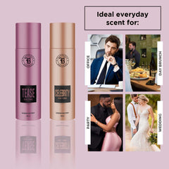 Fragrance & Beyond Body Deodorant for Women (Pack of 2) - 200ml Each | Tease, Celebrity