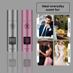 Fragrance & Beyond Body Deodorant for Men And Women (Pack of 2) - 200ml Each | Infinite, Tease