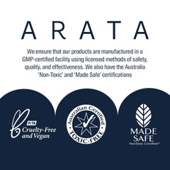 Arata Natural Bath Essentials | All Natural,Vegan & Cruelty Free | Plant Based ,Non Toxic Bath & Intensive Nourishment