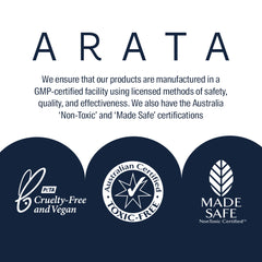 Arata Natural Bath Essentials | All Natural,Vegan & Cruelty Free | Plant Based ,Non Toxic Bath & Intensive Nourishment 600ml