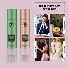 Fragrance & Beyond Body Deodorant for Women (Pack of 2) - 200ml Each | Elusive, Celebrity