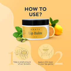 Arata Natural Lip balm for Intense Moisturizing | Cocoa & Mango butter 10g