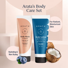 Arata Natural Body Care Set| All-Natural, Vegan & Cruelty-Free | For Intensive Nourishment & Toxin-Free Cleansing 150ml
