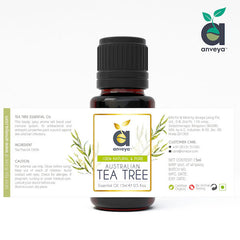 Anveya Australian Tea Tree Essential Oil 15ml - Glow By Tressmart
