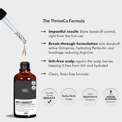 ThriveCo 'Less Dandruff, More Hair' Kit: Hair Growth Serum + Anti-Dandruff Pre-Shampoo Lotion 100ml
