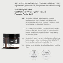 ThriveCo Perfect Anti-Ageing Skincare Regimen: 5Kda Hyaluronic Acid Super Serum + Anti-Ageing Cream 100ml