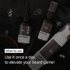 ThriveCo Complete Beard Care Kit With Foaming Beard Wash, Easy Absorption Growth Serum & Light Oil-In-Serum 150ml