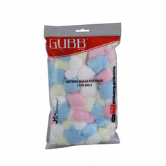 GUBB Coloured Cotton Balls - 100 Pcs