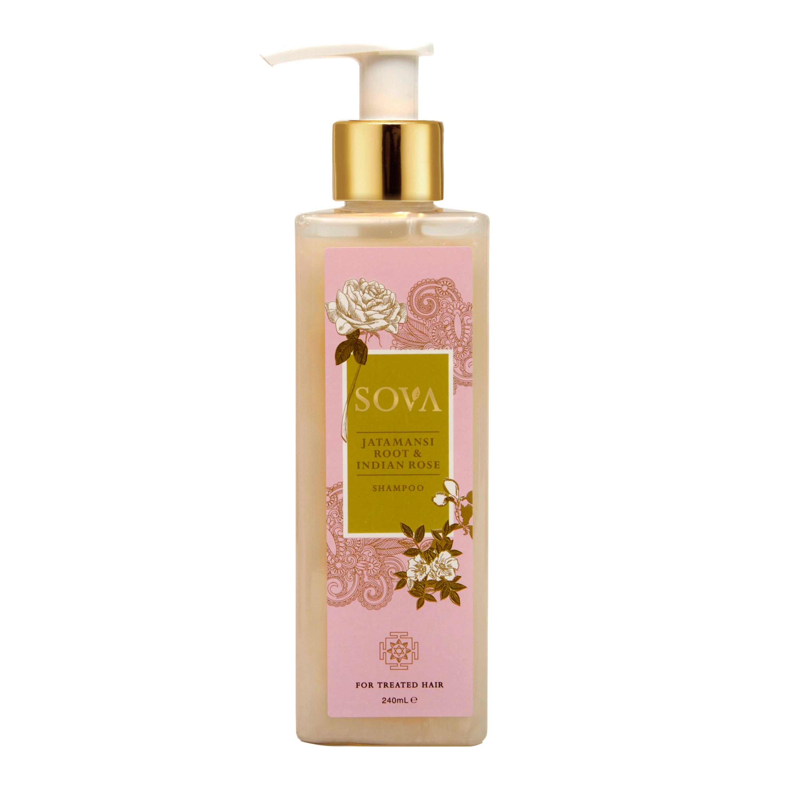 Sovva Jatamansi Root X Indian Rose Shampoo For Treated Hair 240 ml