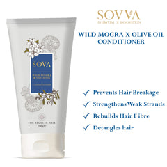 Sovva Wild Mogra X Olive Oil Conditioner For All Hair Types 100g