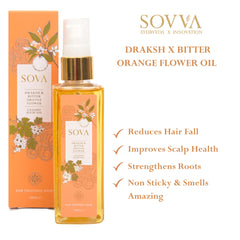 Sovva Draksh X Bitter Orange Flower Oil For Thinning Hair 100 ml