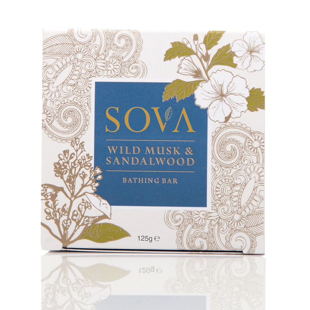 Sovva Wild Musk X Sandalwood Detoxifying Bath Bar For All Skin Types (Pack of 2) 125g Each