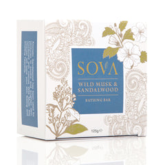 Sovva Wild Musk X Sandalwood Detoxifying Bath Bar For All Skin Types (Pack of 2) 125g Each