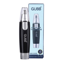 GUBB Cordless Nose & Ear Trimmer (GB-808) Black Silver