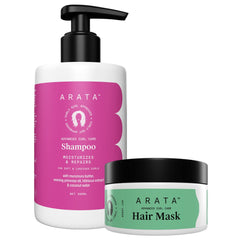 Arata Advanced Curl Care Hair Shampoo 300ml & Advanced Curl Care Hair Mask 100g