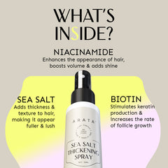 Arata Sea Salt Thickening Hair Spray 50ml