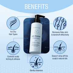 Arata Anti-Dandruff Shampoo 200ml | For Dry Hair