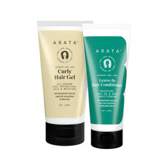 Arata Advanced Curl Care Duo| Leave-In Conditioner 100ml &  Advanced Curl Care Curly Hair Gel 150ml