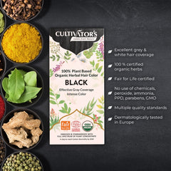 Cultivator's Organic Hair Colour | Without Chemical | Black - 100g