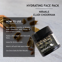 Nirakle Eladi Choornam Hydrating Face Pack For Skin Exfoliation, Deep Cleansing & Skin Detoxification 20g