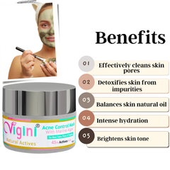 Vigini 45% Actives Marine Algae Anti Acne Clay Face Mask 50g