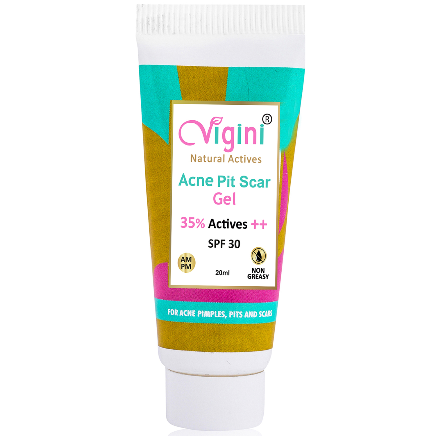 Vigini 35% Actives Acne Pit Scar Face Gel  20ml