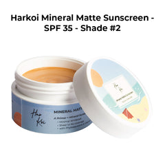The Harkoi Mineral Matte Sunscreen - SPF 35 - Shade #2
