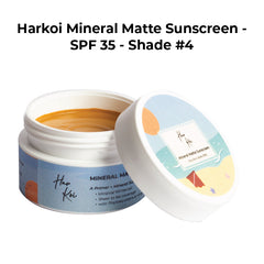 The Harkoi Mineral Matte Sunscreen - SPF 35 - Shade #4
