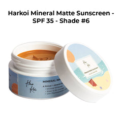 The Harkoi Mineral Matte Sunscreen - SPF 35 - Shade #6