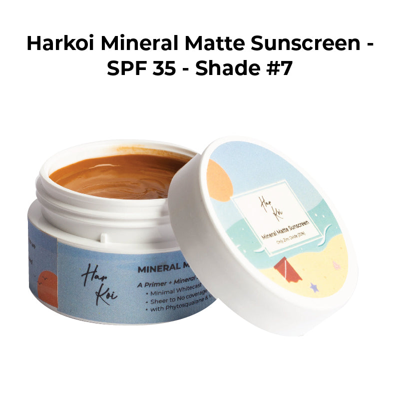 The Harkoi Mineral Matte Sunscreen - SPF 35 - Shade #7