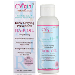 Vigini Natural Redensyl Hair Growth Vitalizer Serum & Early Greying Prevention Revitalizer Hair Oil Combo 130ml