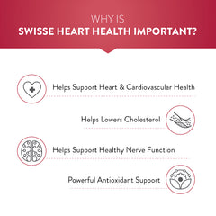Swisse Ultiboost Heart Health For Cardio Vascular Health, Supports Healthy Cholesterol Level (30 Tablets)