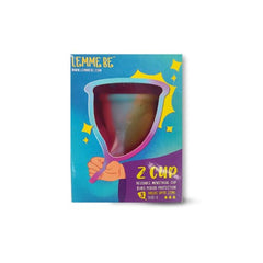Lemme Be Z Cup Reusable Menstrual Cup | Ultra Soft and Rash Free, FDA Approved | 25ml (Medium, Rainbow)