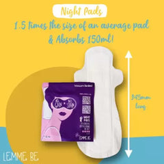 LEMME BE Heavy Flow 10 Day Pads & 8 Night Sanitary Pads