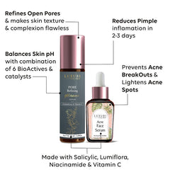 LUXURI Acne & Pimple Control Skin Regime with 50ml pH Balancer