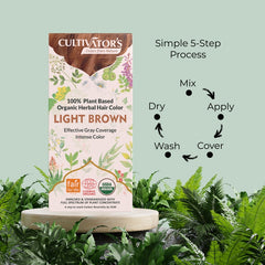 Cultivator's Organic Hair Colour | Without Chemical | Light Brown - 100g