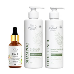Natural Infusions Hair Care Gift Set (3 Kit - Shampoo, Serum, Conditioner)