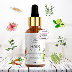 Natural Infusions Hair Growth Serum with 5% Redensyl | 8+ Natural Extracts | 30ml (Pack of 6)