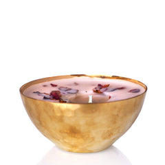Ohria Ayurveda Rose And Oud Luxury Copper/Brass Diya Candle 190g