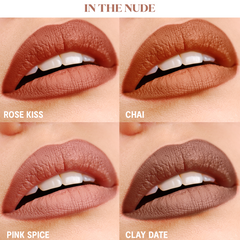Gush Beauty Retro Glam Lip Kit - IN THE NUDE / BROWN AND LOVELY | 8.4 ml each