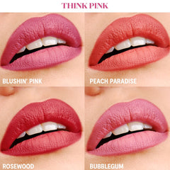 Gush Beauty Retro Glam Lip Kit - BOLDLY BRIGHT/ THINK PINK | 8.4 ml each