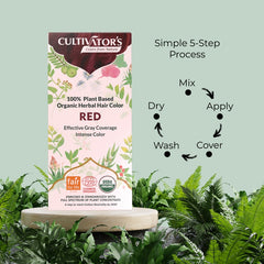 Cultivator's Organic Hair Colour | Without Chemical | Red - 100g