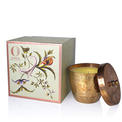 Ohria Ayurveda Sandalwood & Kesar Luxury Copper/Brass Candle 230g