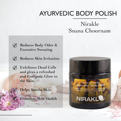 Nirakle Snana Choornam Ayurvedic Body Scrub For Refreshed & Glowing Skin 50g