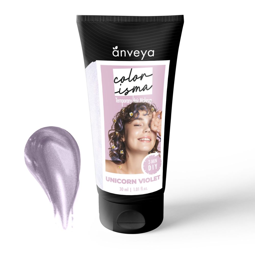 Anveya Colorisma Temporary Hair Color Makeup - Unicorn Violet 30ml
