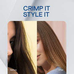 WINSTON Straightener Crimper 2 in 1 Hair Styler Adjustable Temperature Setting (50W Pink)